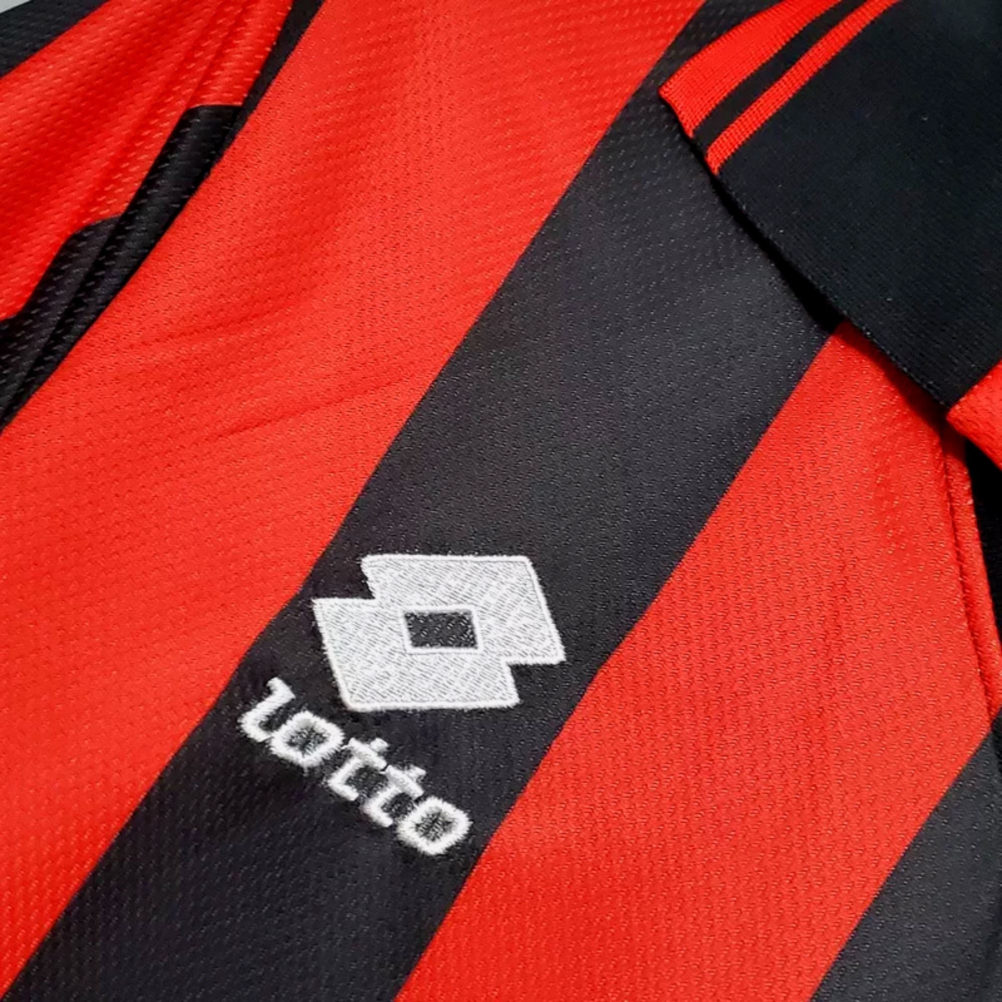 1996/97 AC Milan Home Jersey - Maldini 3 - Retro Soccer Jersey