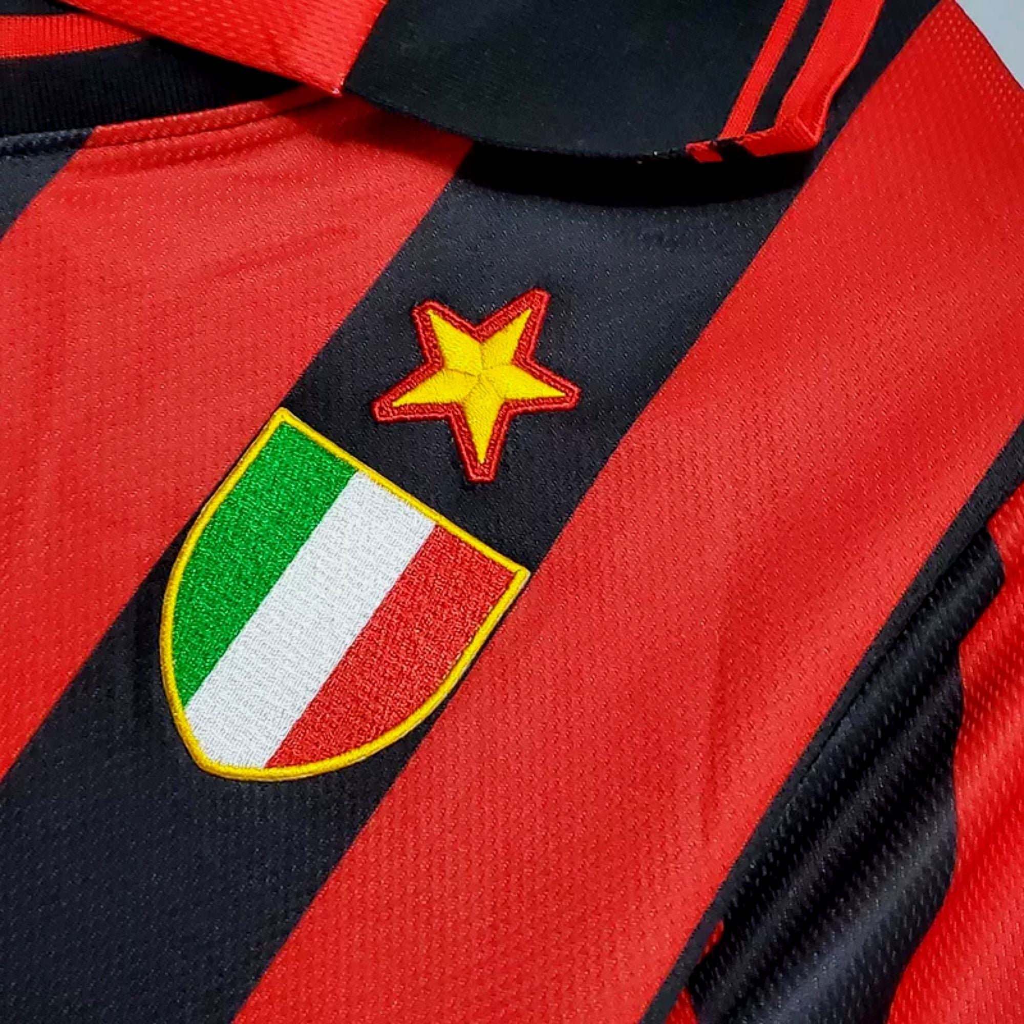 1996/97 AC Milan Home Jersey - Maldini 3 - Retro Soccer Jersey