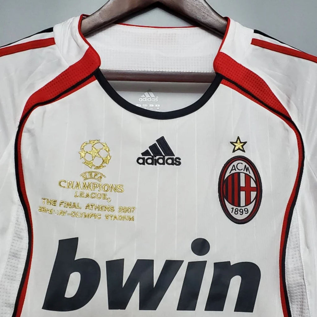 AC Milan 2006/07 UEFA Champions League Final Jersey S/ Sleeve - Retro Soccer Jersey