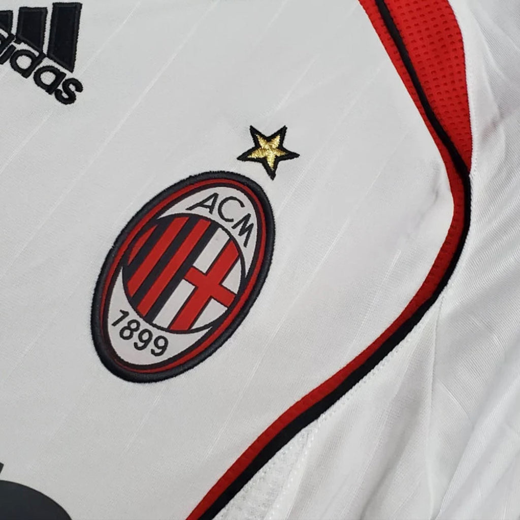 AC Milan 2006/07 UEFA Champions League Final Jersey L / Sleeve - Retro Soccer Jersey