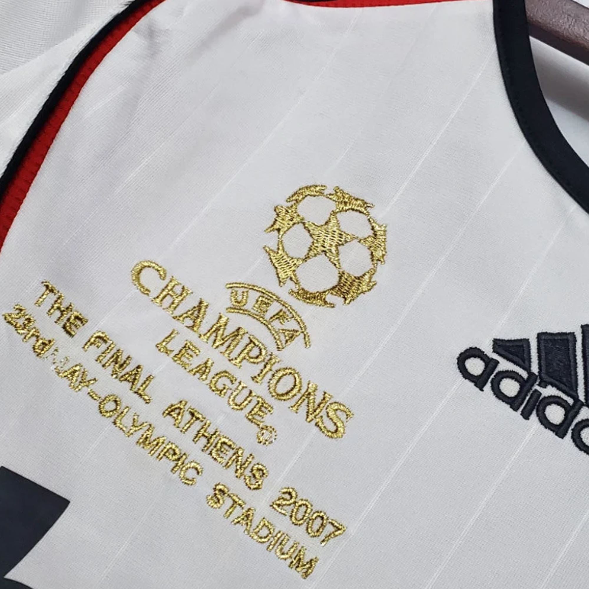 AC Milan 2006/07 UEFA Champions League Final Jersey L / Sleeve - Retro Soccer Jersey