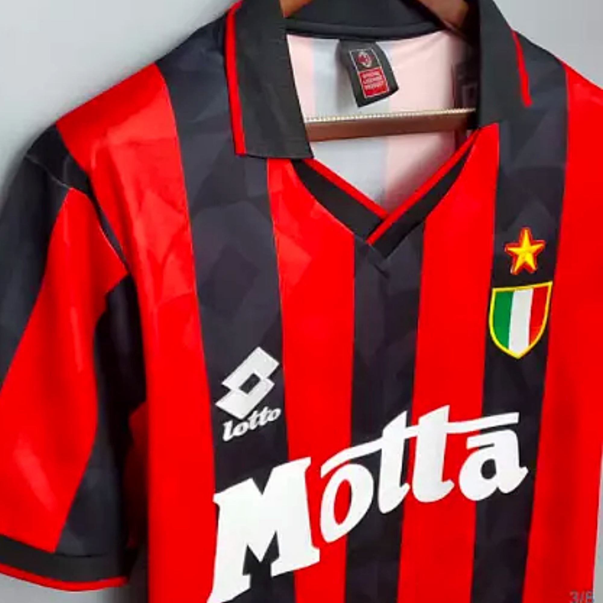 1993/94 AC Milan Home Jersey Baresi #6 - Retro Soccer Jersey