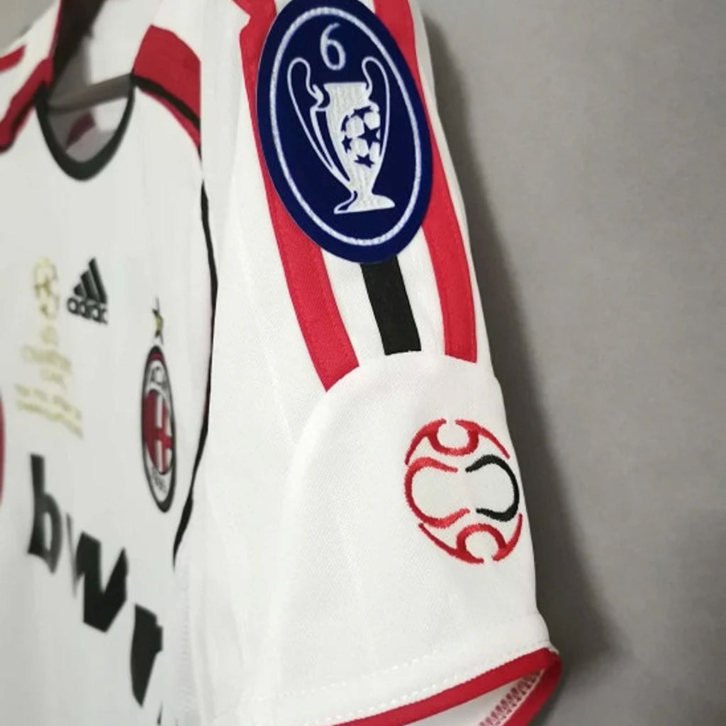 AC Milan 2006/07 UEFA Champions League Final Jersey S/ Sleeve - Retro Soccer Jersey