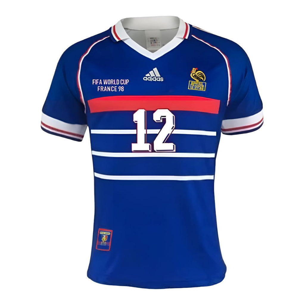 France 1998 World Cup Jersey Henry 12 - Retro Soccer Jersey