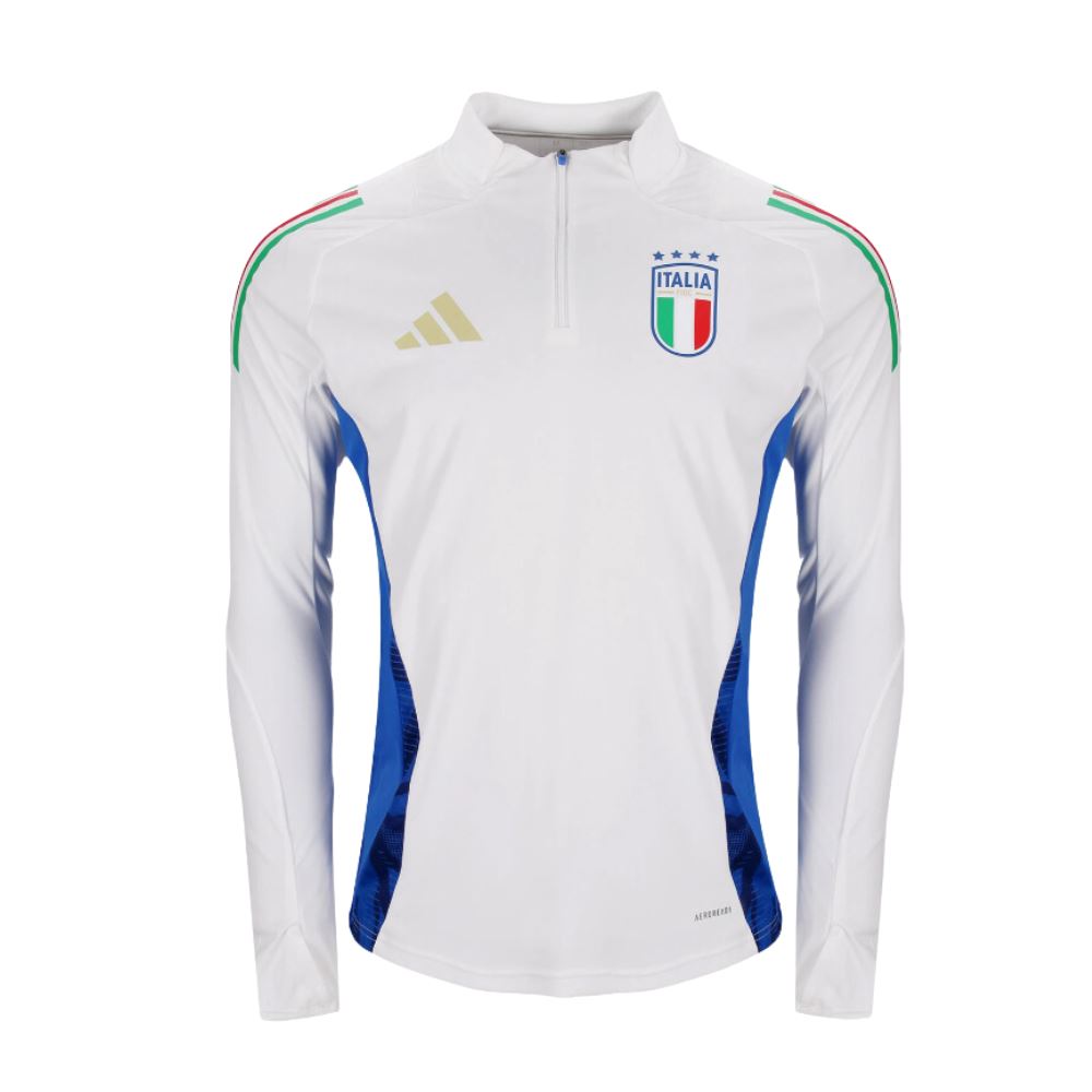 Italy FIGC White Training Tracksuit 24/25 Kids - Retro Tracksuit